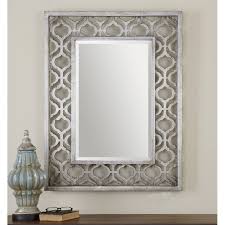 silver leaf wall mirror rc willey