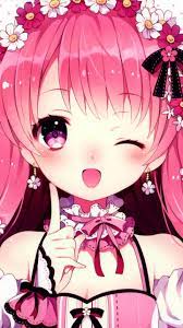 Cute Pink Anime Girl Wallpapers - Top ...
