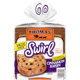 Does Thomas Cinnamon Swirl bread have raisins?