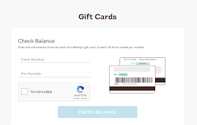 how to check wendy s gift card balance