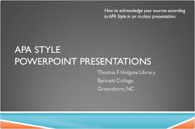 how to cite a powerpoint in apa style