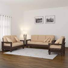 wooden pocket sofa set