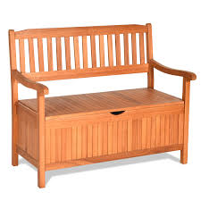 33 Gallon Wooden Storage Bench With