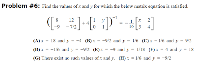 Solved Problem 6 Find The Values Of X
