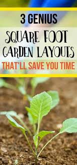 3 Square Foot Gardening Layouts That