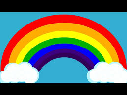 rainbow colors for kids video red
