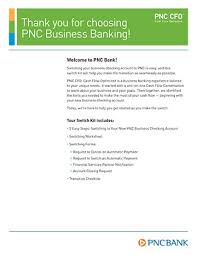 Below are two sample letters. Business Switch Kit Pnc