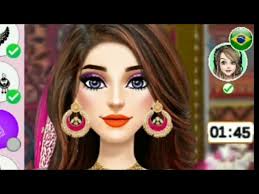 barbie doll makeup and dressup
