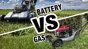 gas vs battery powered lawn mower