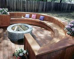 Fire Pit On Wood Deck