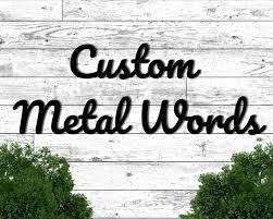 Custom Metal Signs Personalized Word