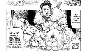 Something i noticed was that the dog that the hunter had in chapter 33 of  4KOTA is the same type of Dog Derieri was seen holding in the spin off manga  that
