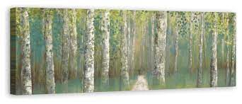 birch tree grove canvas wall art 60