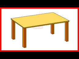 How To Draw A Table Step By Step Easy