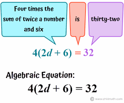 Algebraic Sentences Word Problems