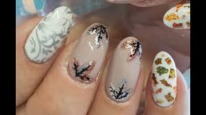 nail design acrylic nails autumn fall inspired art ideas maroon colored powder designs