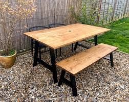 Garden Furniture Dining Table Bench A