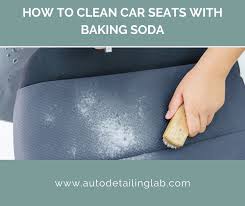 clean car seats with baking soda