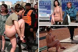 Women strip naked and shock passers-by in eye-catching protest against  objectification - Daily Star