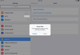 I think it's the easiest and best way for you to reset ipad without itunes/computer in this way. How To Reset Ipad To Factory Settings