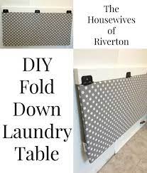 Diy Drop Down Laundry Table Laundry