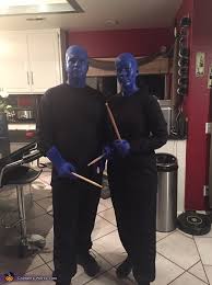 blue man group couple costume