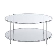 Royal Crest Round Glass Coffee Table