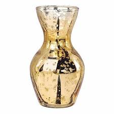Mini Vintage Mercury Glass Vase 4 5