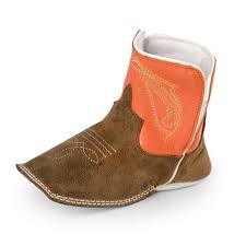 Infants Tan Crazy Horse Baby Bean Boots By Anderson Bean