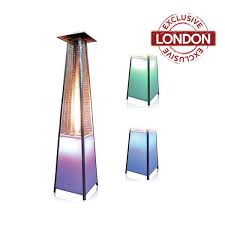 Legacy heating 40,000 btu mocha quartz glass tube patio flame heater. Outdoor Led Pyramid Patio Heater Lpg Event Hire Uk