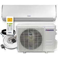 Emerson quiet kool through the wall heat and cool combo. Pioneer Low Ambient 18 000 Btu 1 5 Ton 19 Seer Ductless Mini Split Wall Mounted Inverter Air Conditioner With Heat Pump 208 230v Wyt018glfi19rl The Home Depot