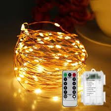 5m 10m 20m Remote Control Led String Fairy Light Battery Outdoor Christmas Garland For Home Party Wedding Garden Navidad White Led String Lights Fairy Lightsstring Lights Aliexpress