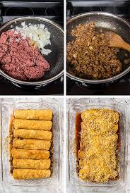Enchiladas originate in mexico where people have been wrapping corn tortillas around. The Best Ground Beef Enchiladas Yellowblissroad Com
