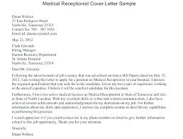 Medical Receptionist Cover Letter Examples Cover Letter Template