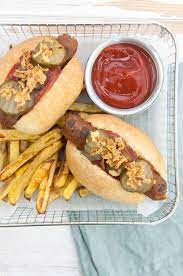 vegan hot dogs with homemade seitan