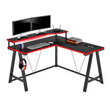 The l desks for gaming seem to be one of the most popular choices for gaming in modern times. Symple Stuff Hochstetler L Shape Desk Reviews Wayfair Gaming Desk Desk Gaming Desk Led Lights