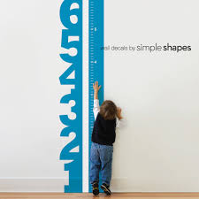 Growth Chart Numbers Childrens Vinyl Wall Decal Vinyl