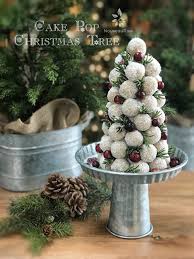 It's definitely easier to make a cake, frost it, and sprinkle on some sprinkles. Cake Pop Christmas Tree