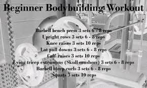 beginner bodybuilding workout routine