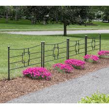 Angled Border Fencing Wrought Iron