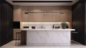 minimalist kitchen interior design 3d