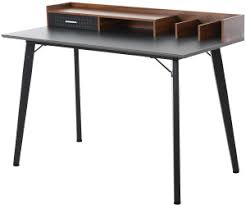 99 list list price $369.99 $ 369. Homcom Modern Computer Desk Brown Black Ab 81 01 Preisvergleich Bei Idealo De