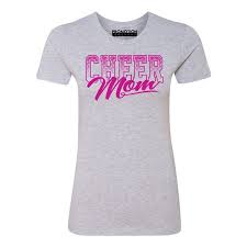 P B Cheer Mom Womens T Shirt Heather Gray 3xl