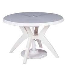 Round Ibiza Plastic Resin Dining Table