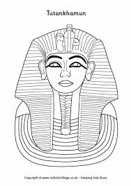 Young children everywhere study about it. Tutankhamun Colouring Page Egypt Crafts Egyptian Crafts Ancient Egypt Art
