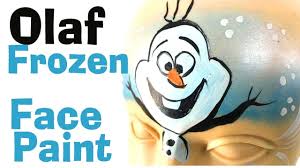 how to face paint olaf from frozen