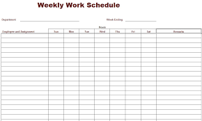 Monthly Employee Schedule Template Scheduling Template