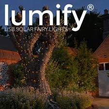 lumify usb solar fairy lights warm