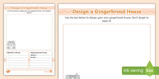 Design A Gingerbread House Activity