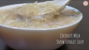 coconut milk snow fungus soup recipe